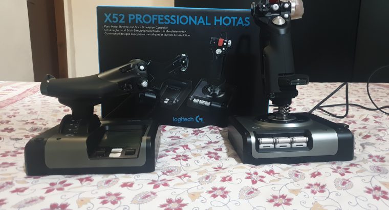 Logitech X52 Pro Flight Simulator Joystick and Throttle