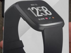 Fitbit Versa Smart Watch Black Aluminium