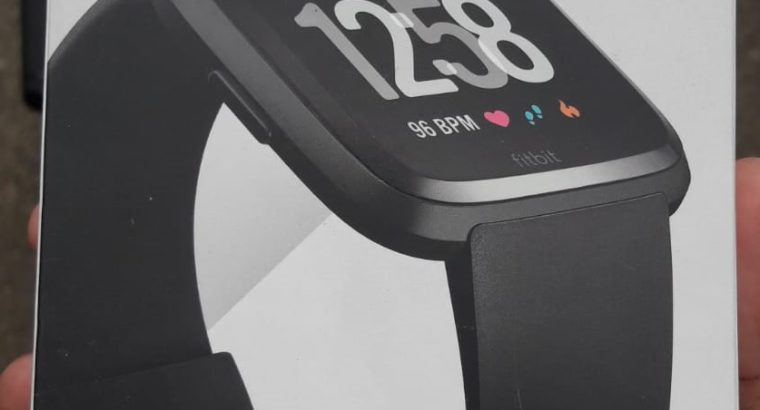 Fitbit Versa Smart Watch Black Aluminium