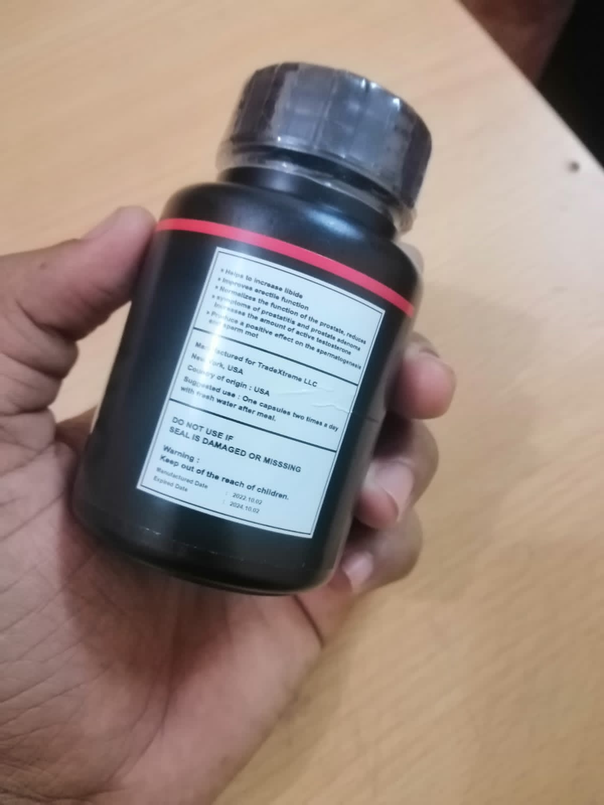 Black maca 60 capsules original