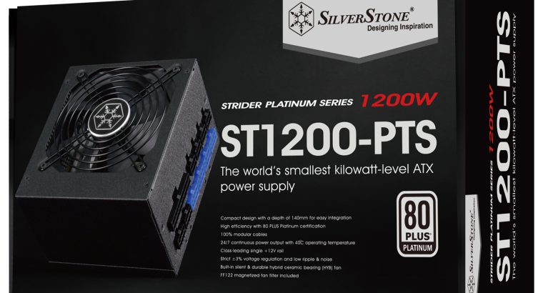 SilverStone SST- ST1200-PTS 80 PLUS Platinum Certified Fully Modular 1200W ATX power supply