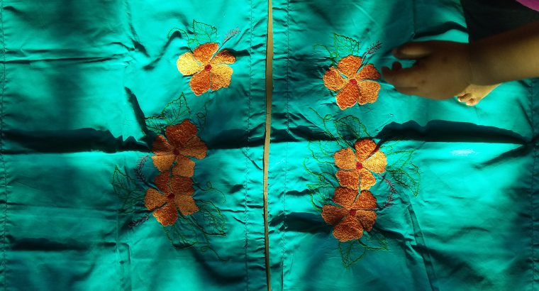 Pillow Cover with Embroidery Design