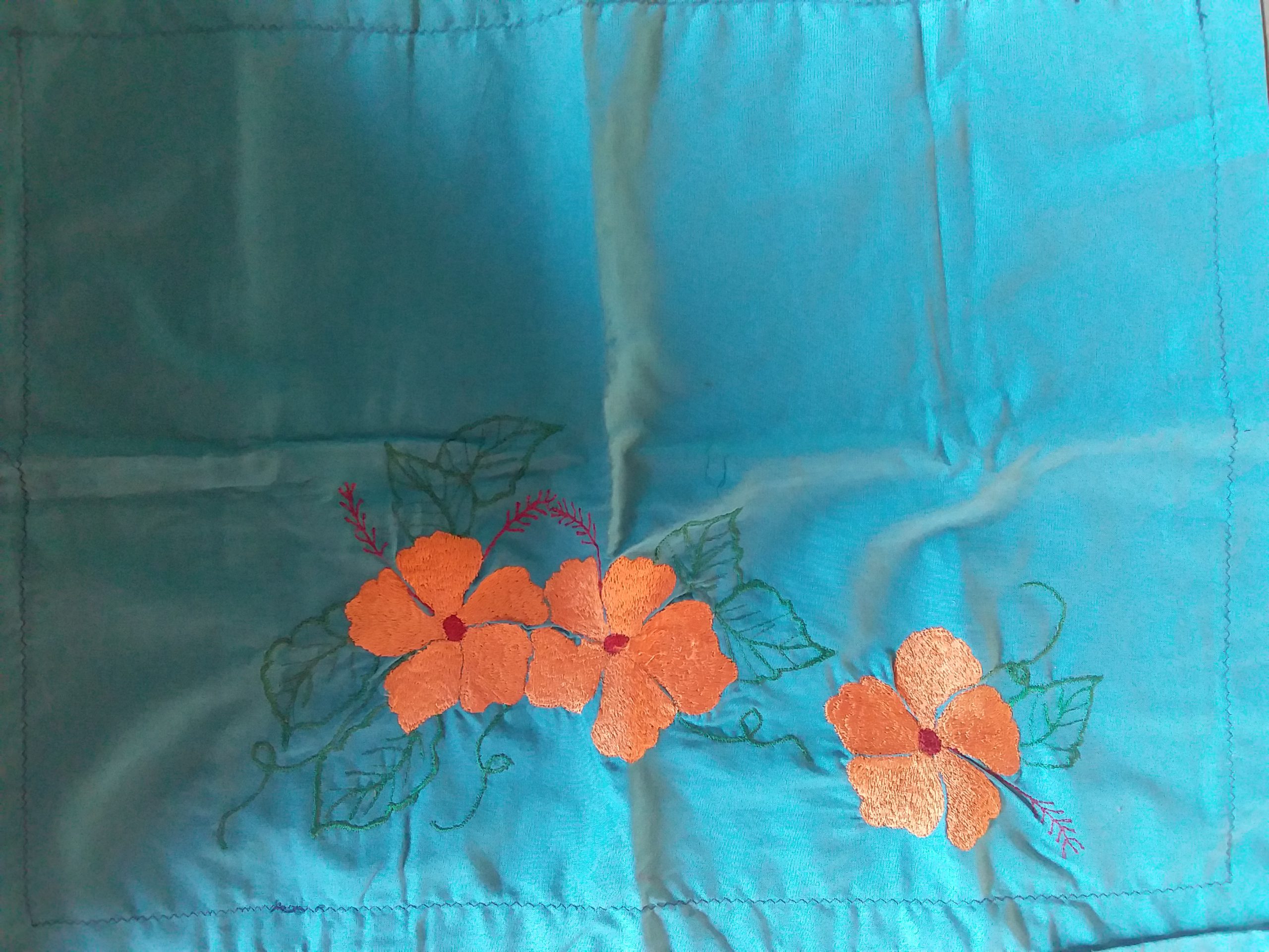 Pillow Cover with Embroidery Design