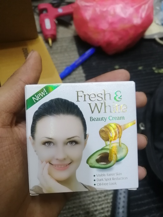 Fresh and white cream