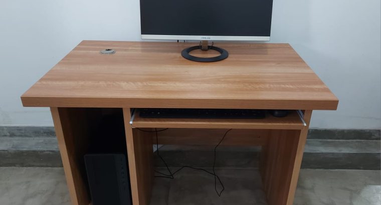 Scarcely Used HP Processor, ASUS Monitor, Table & Chair for Sale