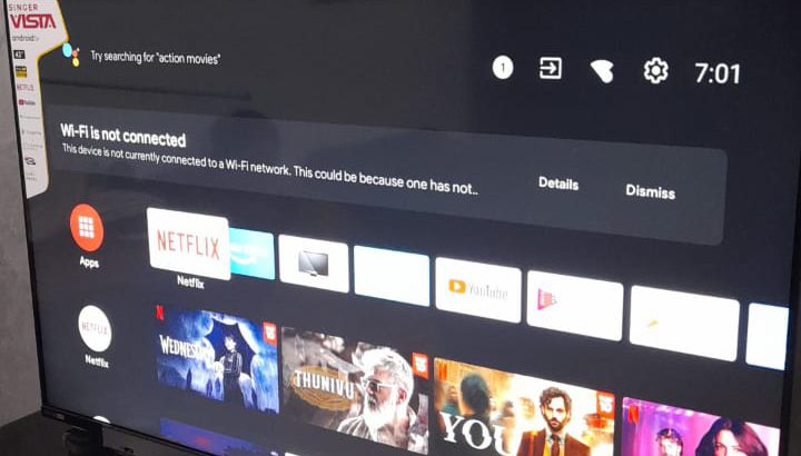 Singer vista 43 inches smart tv