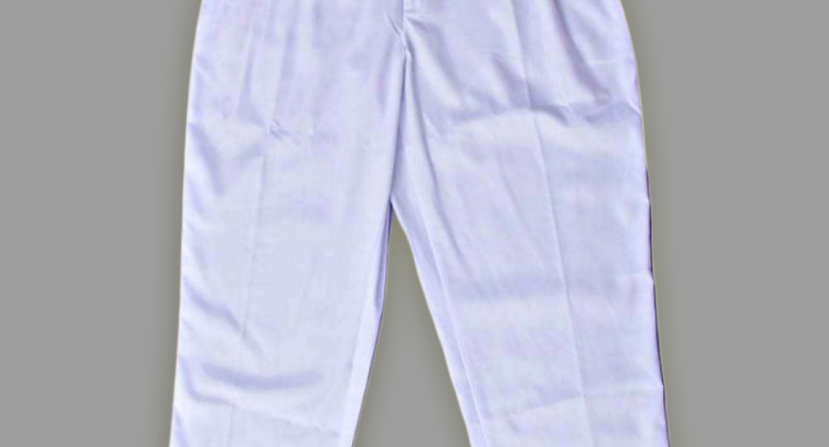 White School Trousers For Sale