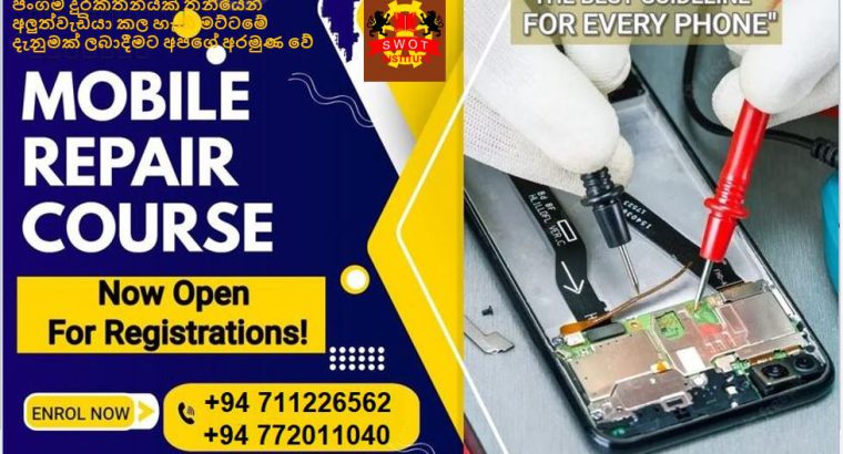 Diploma in Mobile phone repairing course colombo 8