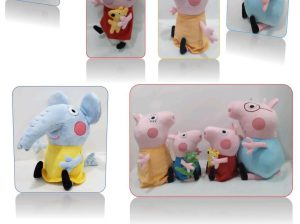 Handmade Character Soft Toys Peppa Pig Family