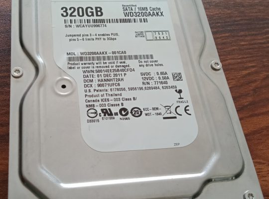 320GB Hard Disk Drive