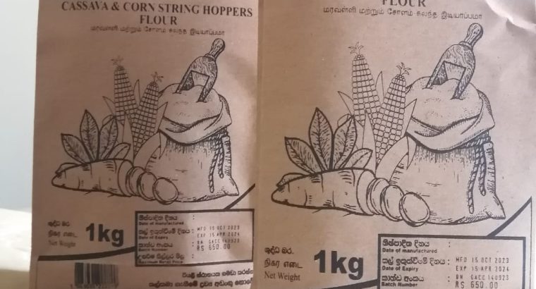 cassava and corn string hoppers flour 1kg
