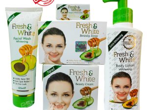 Fresh and white full set lotion, serum cream, facewash, soap