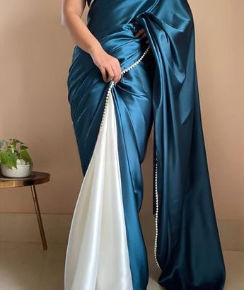 Stay beautiful with our new satin saree collecti