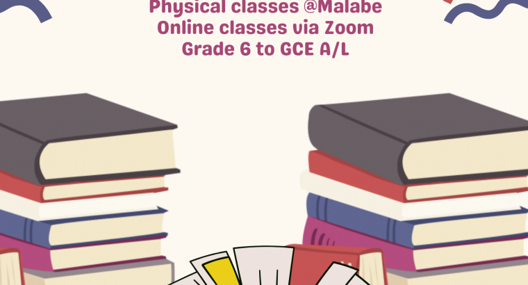English Literature from Grade 6 to GCE A/L