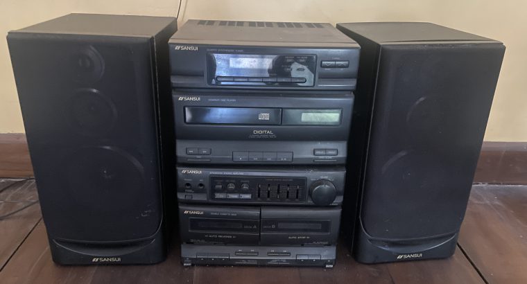 Sansui Audio setup. (Radio tuner and cassette play