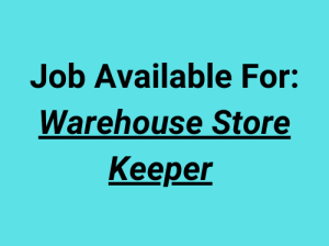 Warehouse Store Keeper