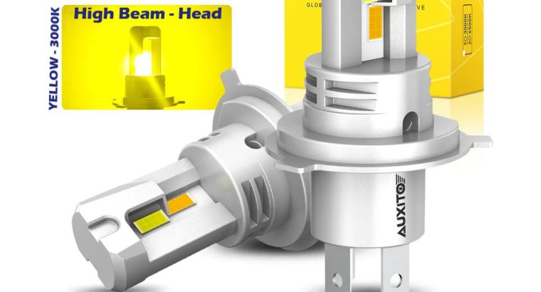 AUXITO H4 Dual Color Hi Lo Beam LED Headlight Bulb