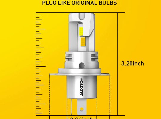 AUXITO H4 Dual Color Hi Lo Beam LED Headlight Bulb