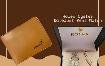 Leather Wallet and Rolex Watch