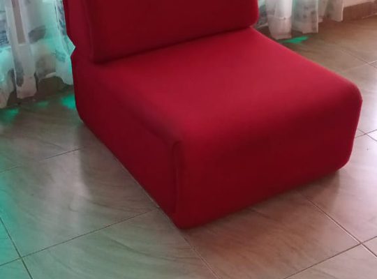 Set of 5 Red Lounge Chairs – Great Deal LKR 17,500