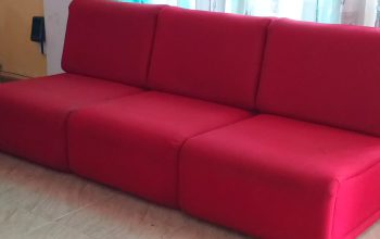 Set of 5 Red Lounge Chairs – Great Deal LKR 17,500