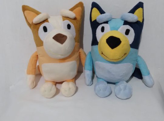 Handmade Character Soft Toys Bluey and Bingo