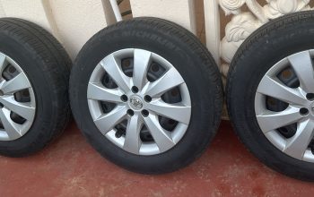 Tires with Rims and Wheel Covers