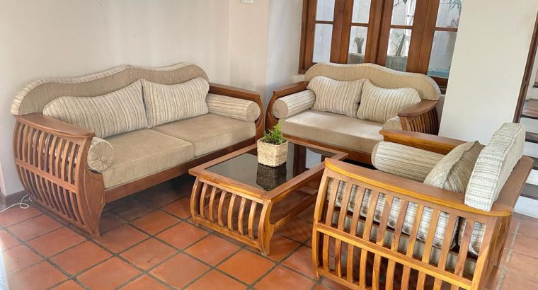 TEAK SOFA SET