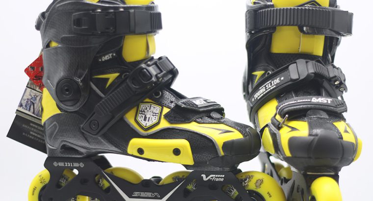 Stylish Yellow & Black Skating Shoes
