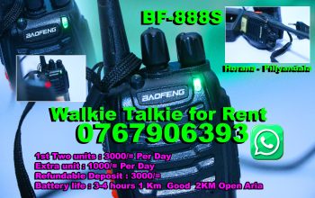 Walkie Talkie Rent