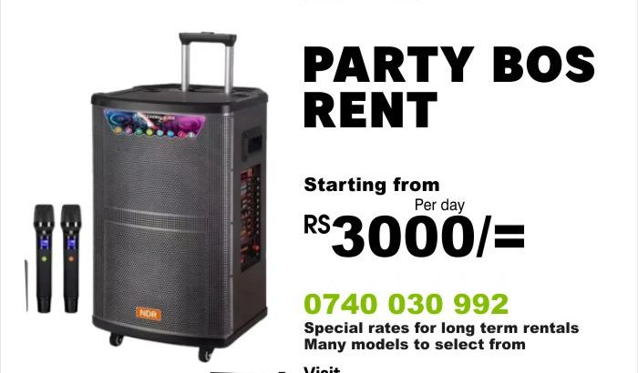 Party box Rent