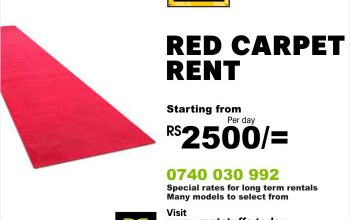 Red carpet rental