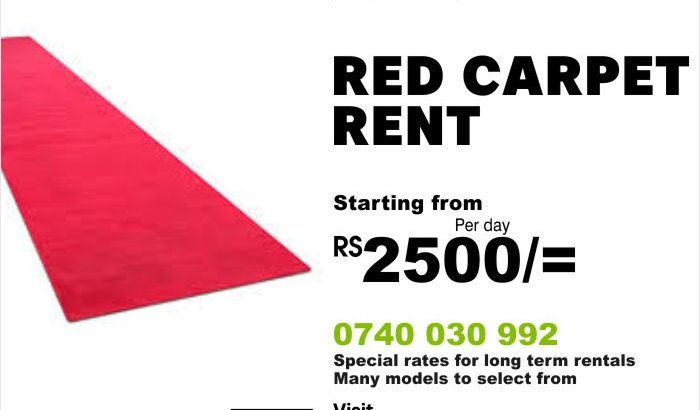 Red carpet rental
