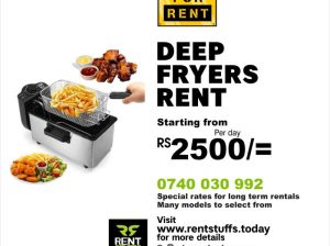 Deep fryers rental