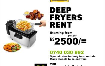 Deep fryers rental