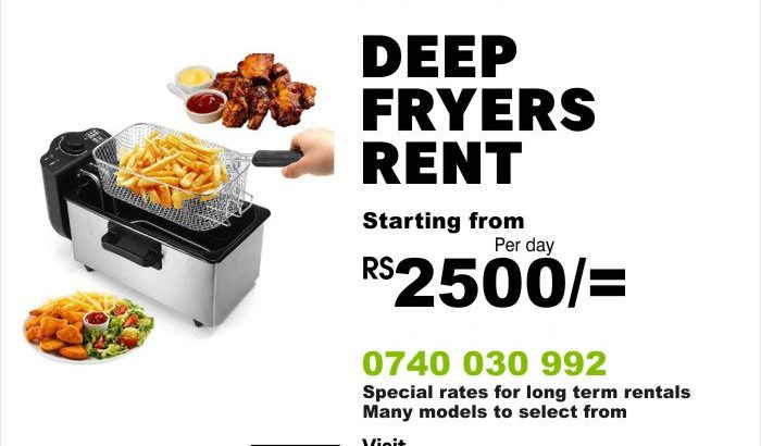 Deep fryers rental