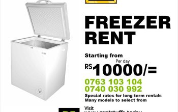 Freezer for rent