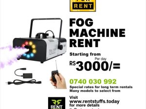 Fog smoke machine rental