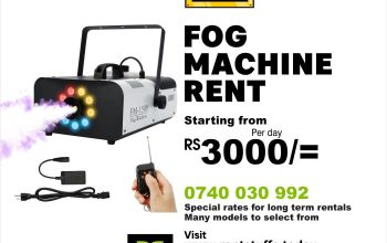 Fog smoke machine rental