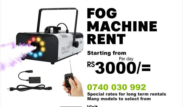Fog smoke machine rental