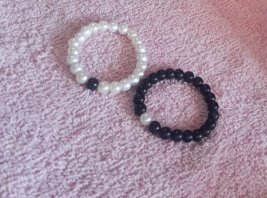 Black and white bracelet