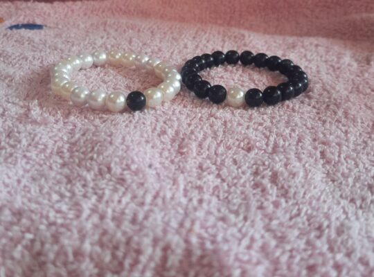 Black and white bracelet