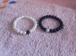 Black and white bracelet