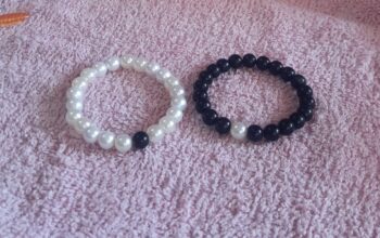Black and white bracelet