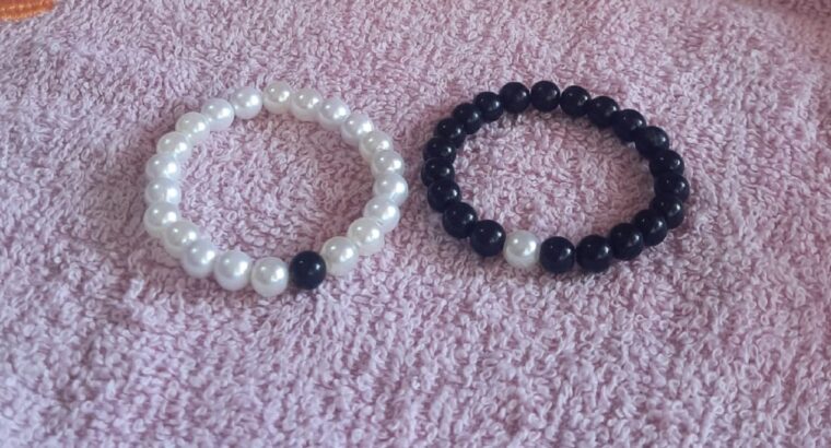 Black and white bracelet