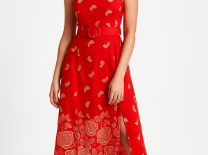 ✨ Elegant Floral Midi Dress – Now in 3 Stunning Co