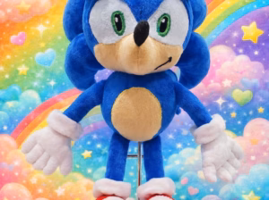 Handmade Character Soft Toy Sonic the Hedgehog
