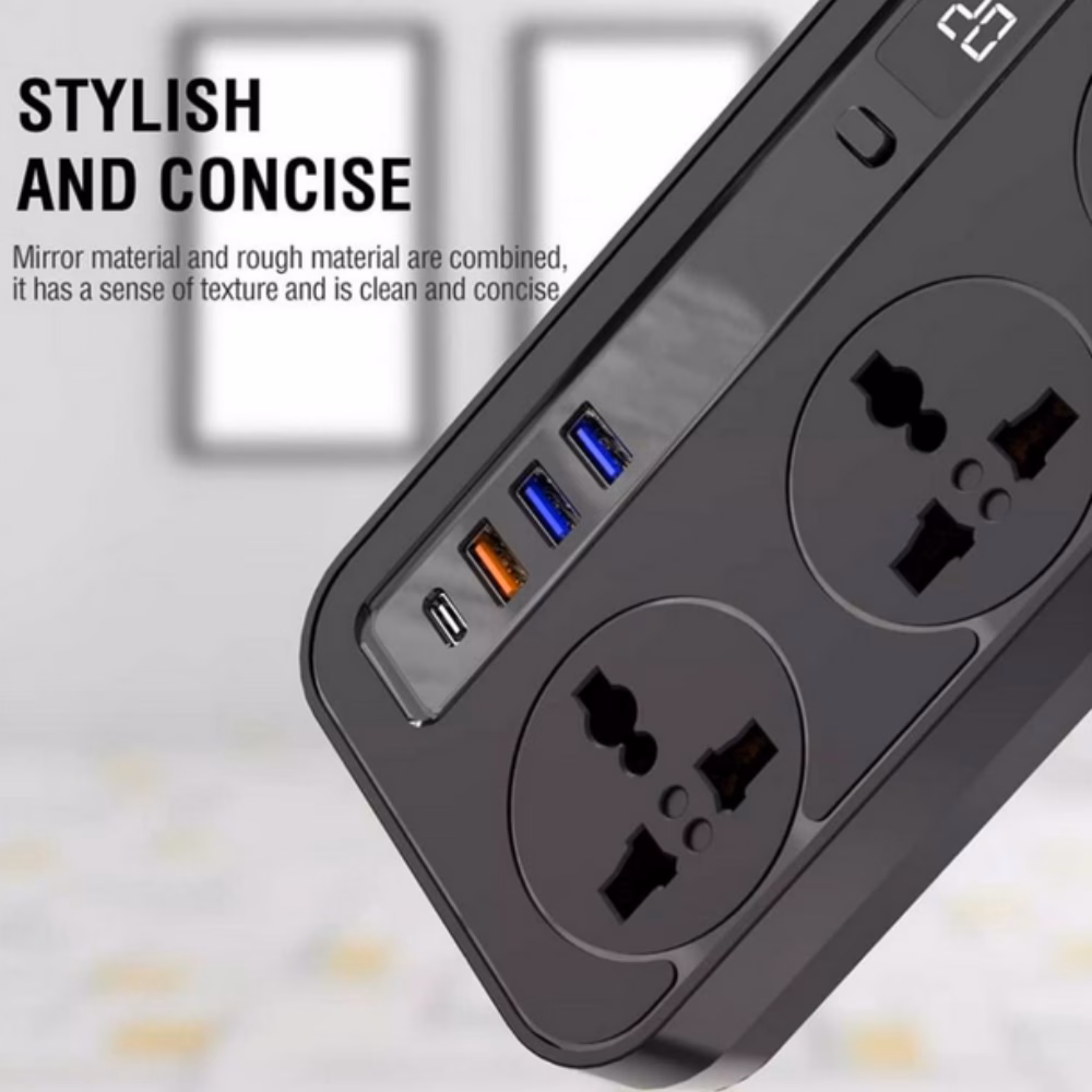 Aspor A505PD Smart IQ Safety Stable Socket 20W - Black