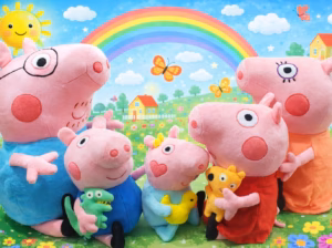 Peppa Pig Family Plush Toy Set – 5 Characters