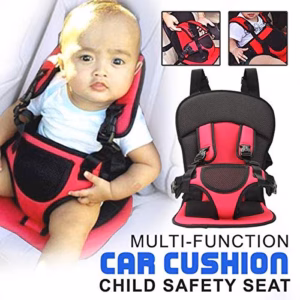 portable baby seat with safety belt side view